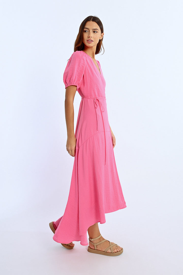 Lili Sidonio Pink Belted Dress