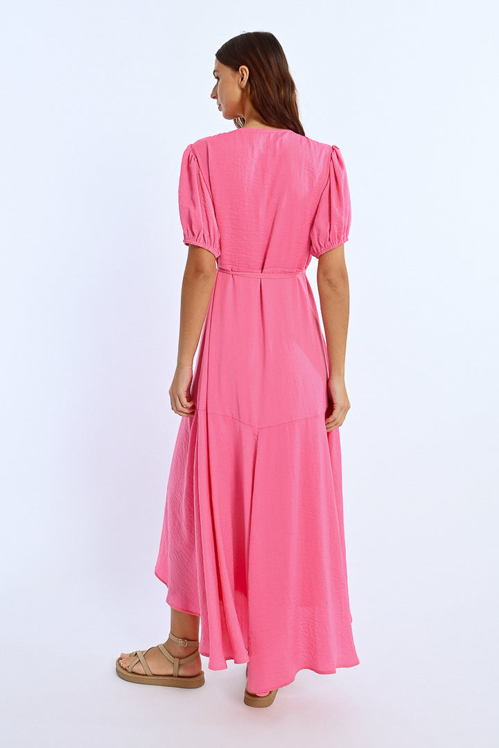 Lili Sidonio Pink Belted Dress