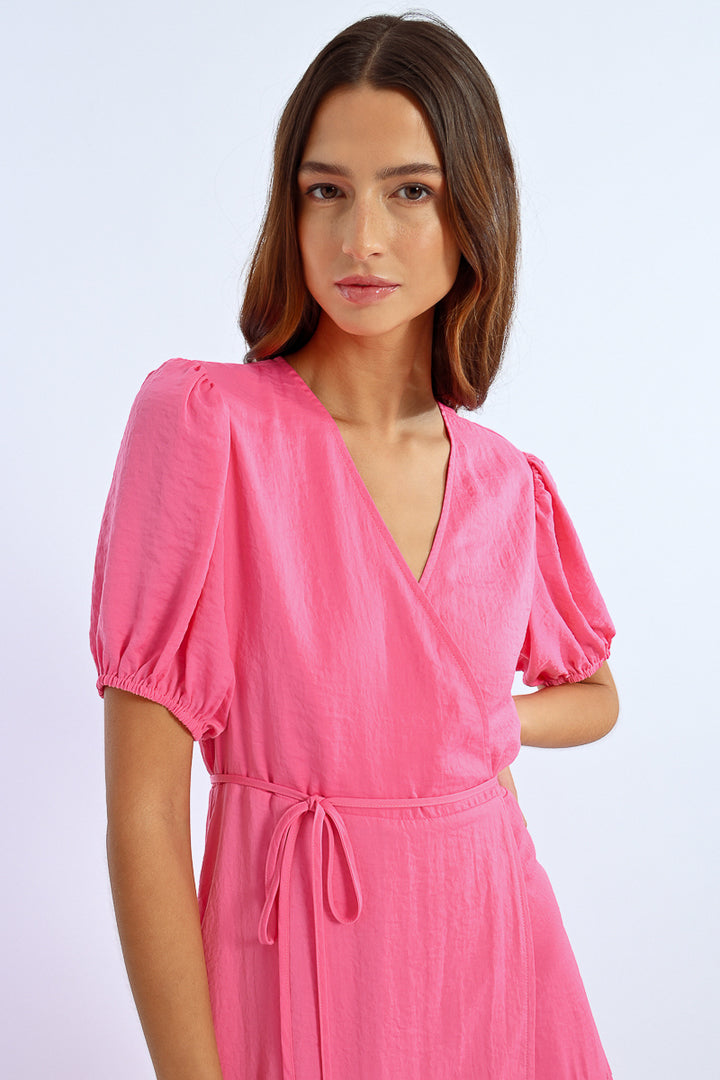 Lili Sidonio Pink Belted Dress