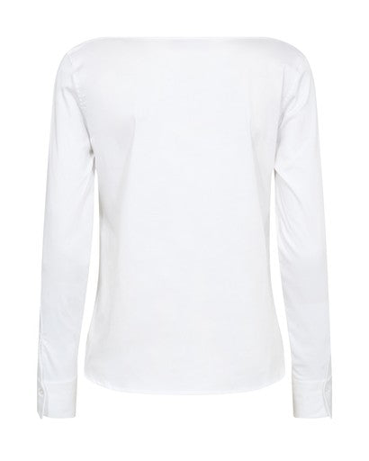 Mos Mosh White Manda Boatneck Shirt