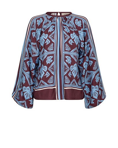 Mos Mosh Port Royale Milkey Linocut  Blouse