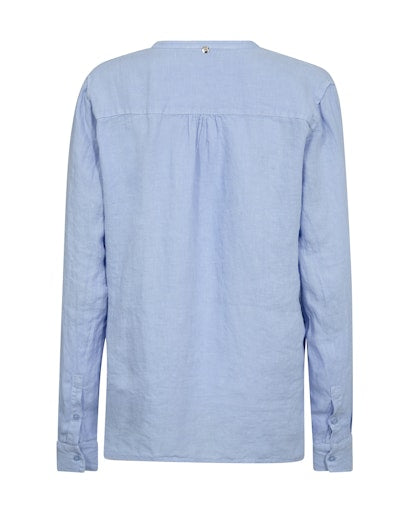 Mos Mosh Brunnera Blue Dana Linen Blouse