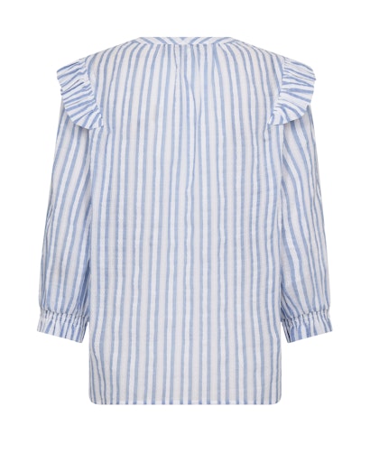Mos Mosh Brunnera Blue Debby Stripe Shirt