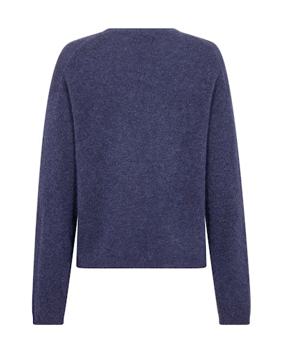 Mos Mosh Mape Crown Blue O-Neck Knit