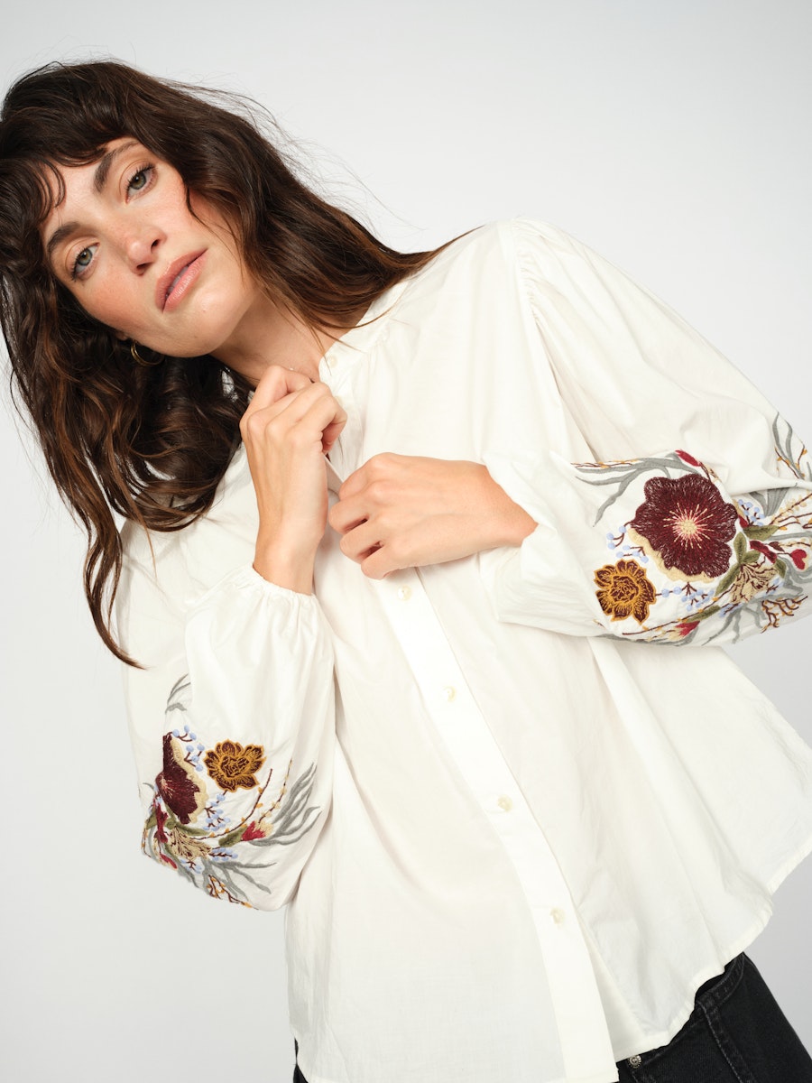 Mos Mosh Ecru Mysa Popli Shirt