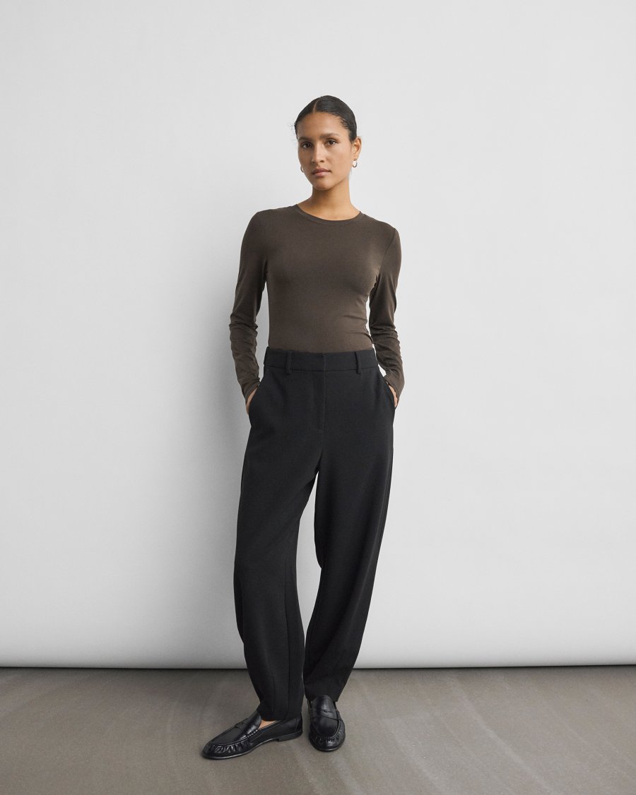 MSCH COPENHAGEN Black Macy Michelle Barrel Pants