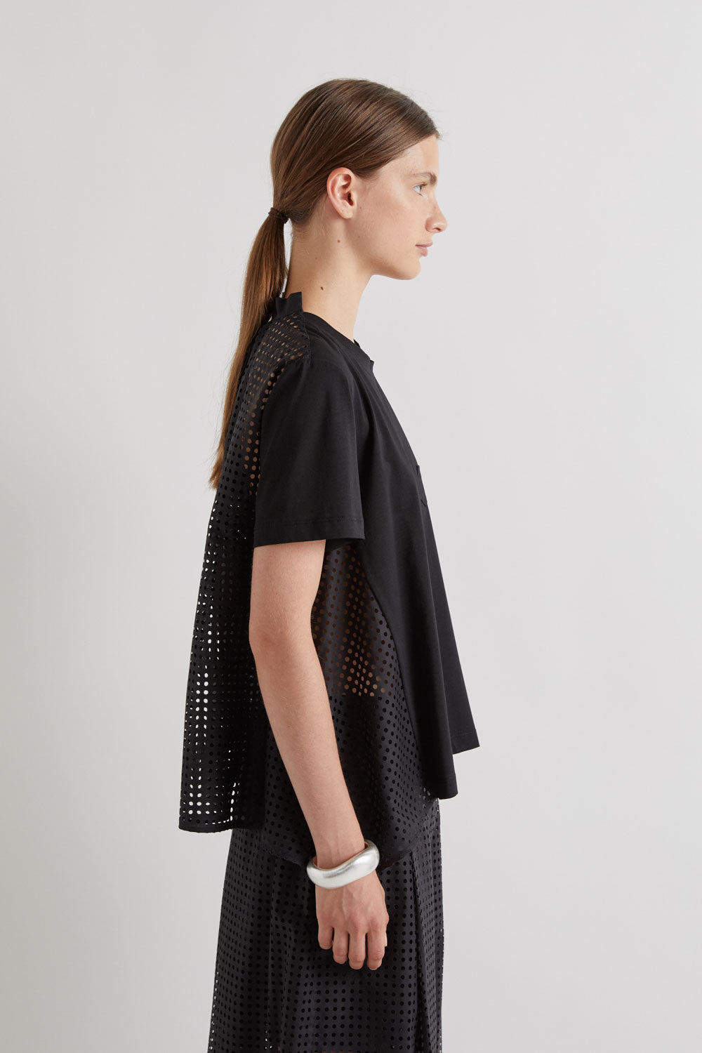 MeiMeiJ Black Perforated Top