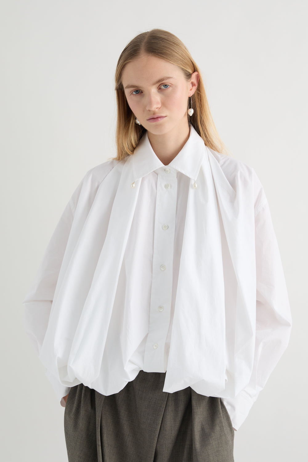 MeiMeiJ Contemporary Classic Off White Shirt
