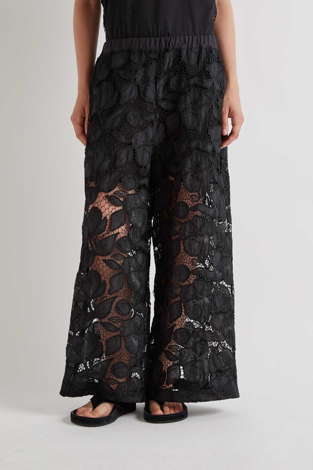 MeiMeiJ Nero Lace Trousers