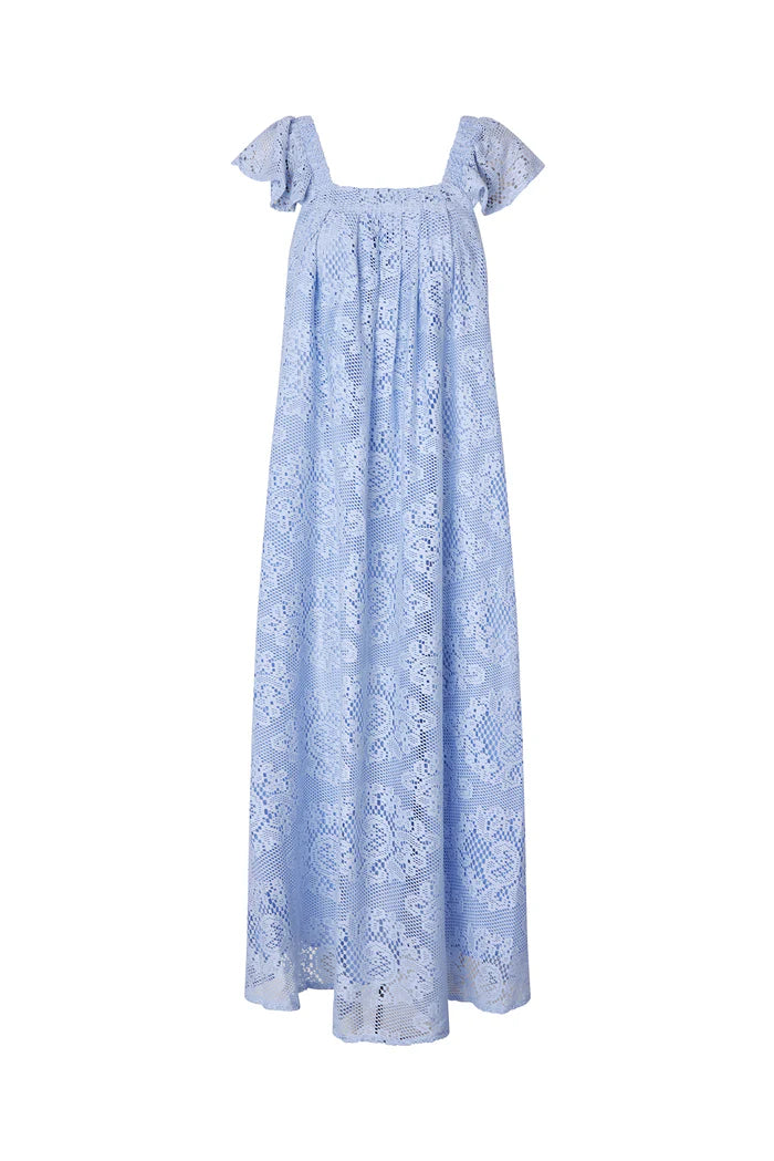 Lollys Laundry Dusty Blue Milan Midi Dress