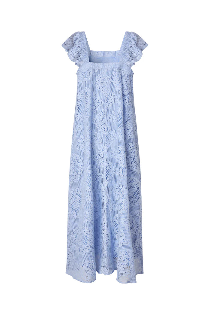 Lollys Laundry Dusty Blue Milan Midi Dress