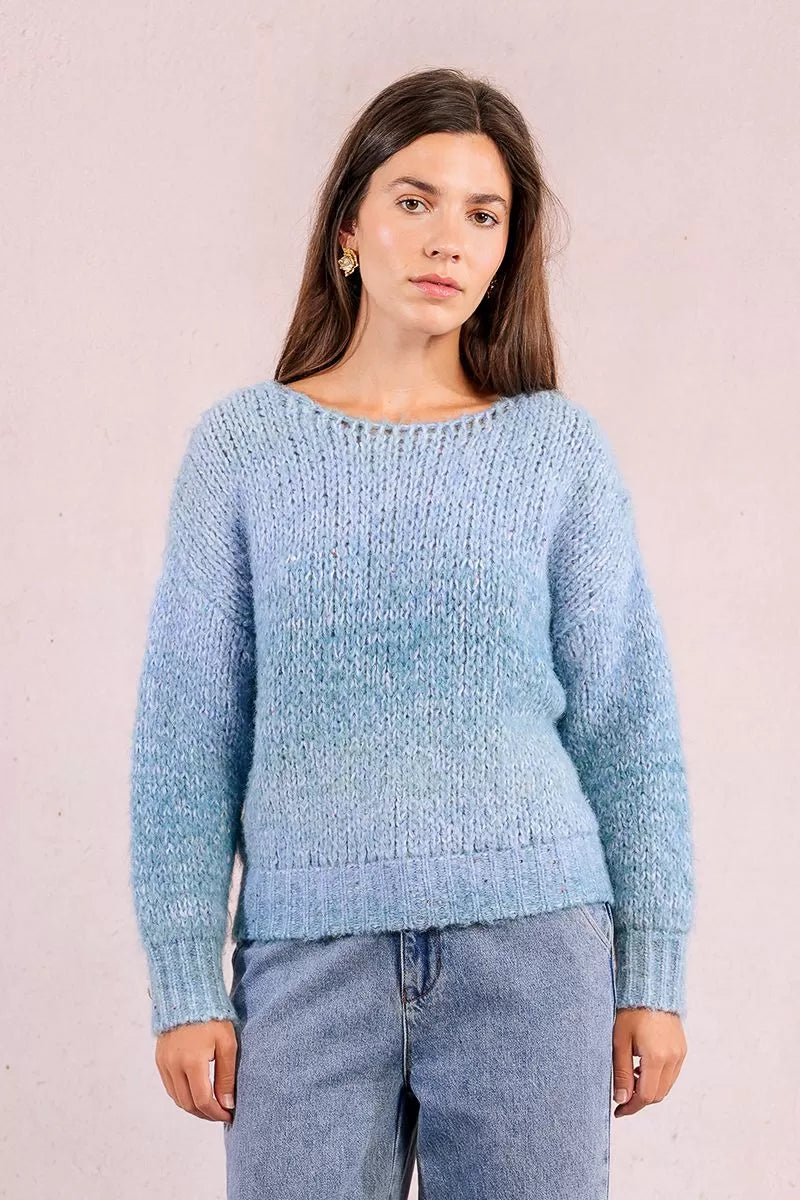 Molly Bracken Blue Knitted Sweater