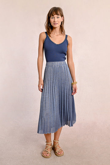 Molly Bracken Blue Ladies Knitted Skirt