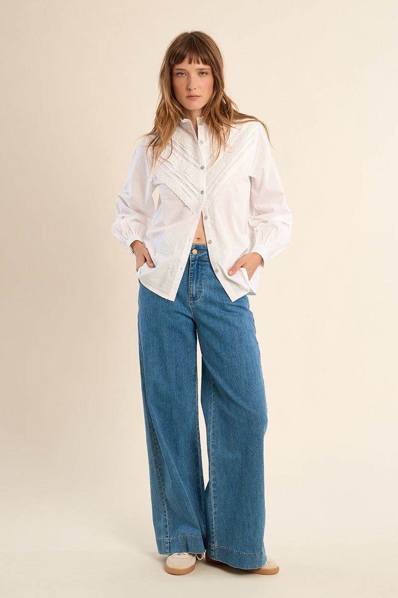 Molly Bracken Blue Wide leg Jeans