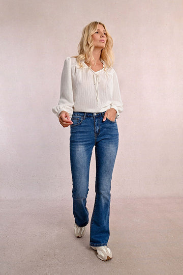 Molly Bracken Boot Cut Denim Blue Jeans
