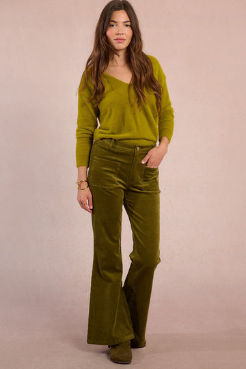 Molly Bracken Flared Corduroy Pants