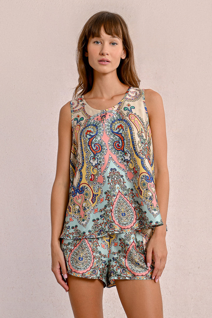 Molly Bracken Green Bloom Top