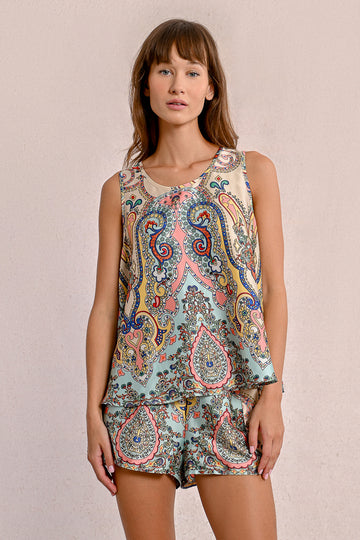 Molly Bracken Green Bloom Top