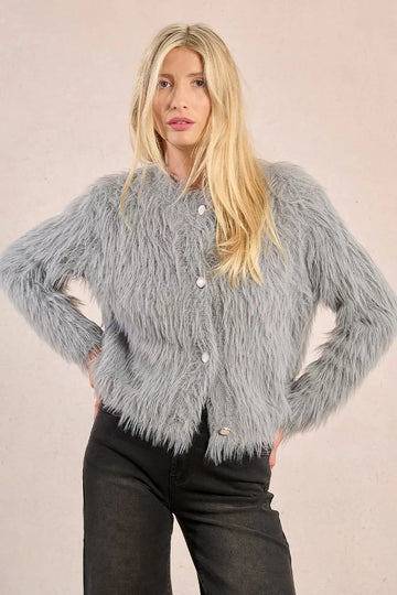 Molly_Bracken_Grey_Textured_Cardigan