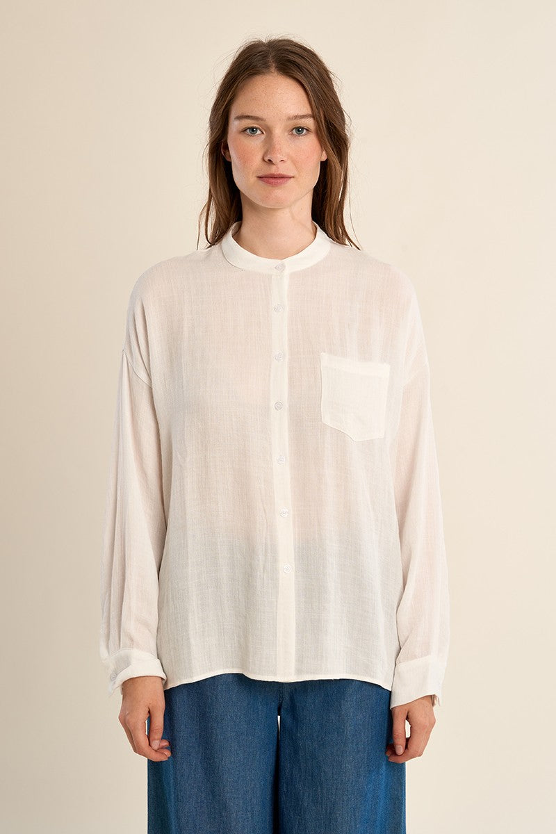 Molly Bracken Mandarin Collar Shirt