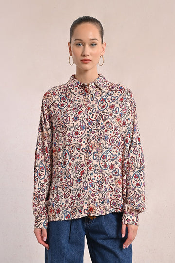 Molly Bracken Paisley Print Shirt