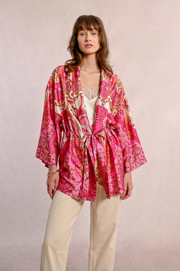 Molly Bracken Pink Daphne Kimono