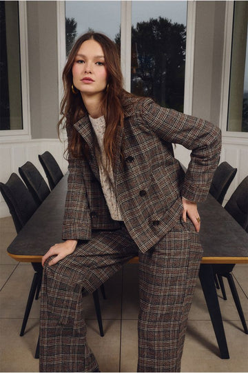 Molly Bracken Plaid Trousers