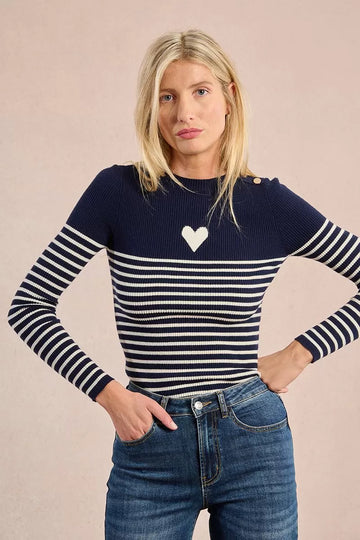 Molly Bracken Sailor Sweater With Heart