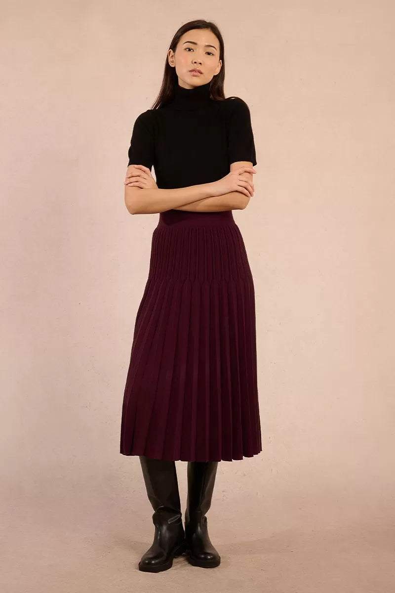 Molly Bracken Short Sleeved Black Turtleneck Sweater