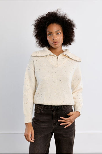 Molly Bracken TriColour Sweater With Sequins