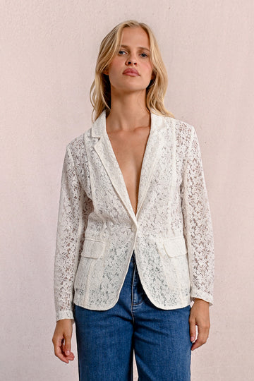 Molly Bracken White Lace Jacket