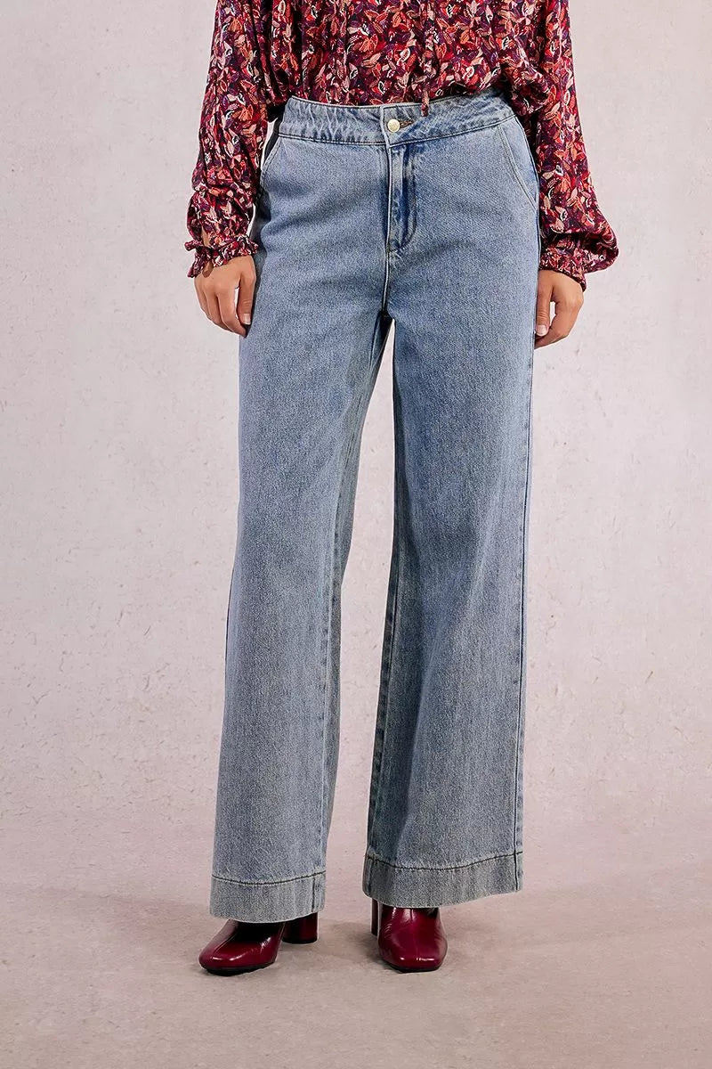 Molly Bracken Wide Leg Light Denim