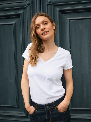 Mos Mosh Arden Organic White Tee