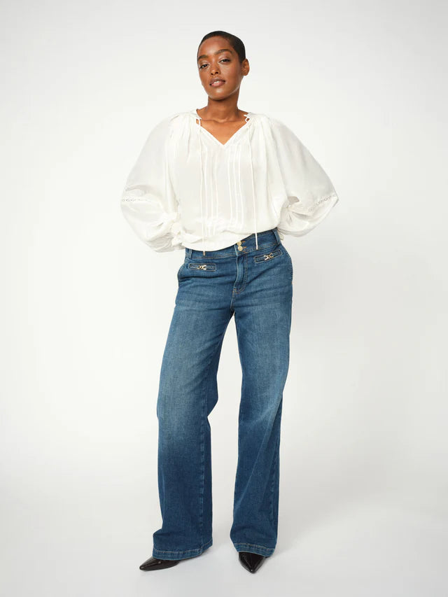 Mos Mosh Candia Peach Long Dark Blue Jeans