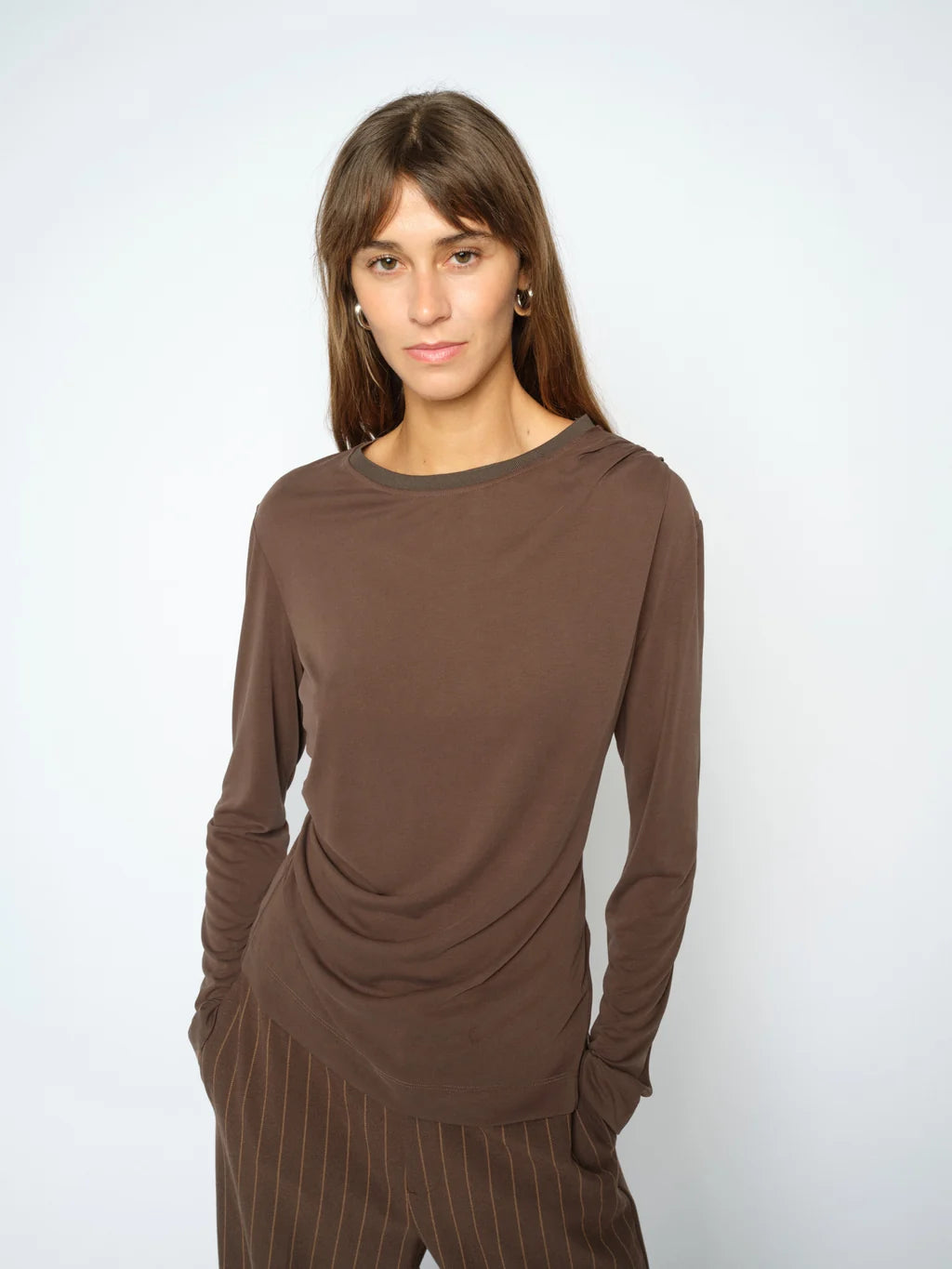 Mos Mosh Delicioso Ami O-LS Draped Tee