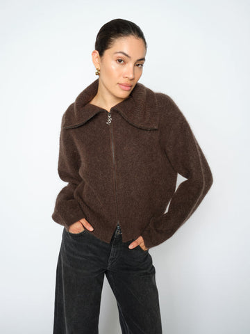Mos Mosh Delicisio Hulda Knit Zip Cardigan