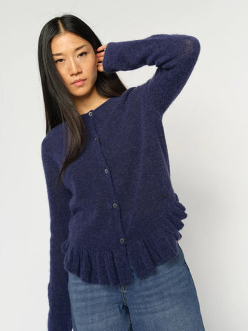 Mos Mosh Mape Alice Knit Cardigan - Crown Blue