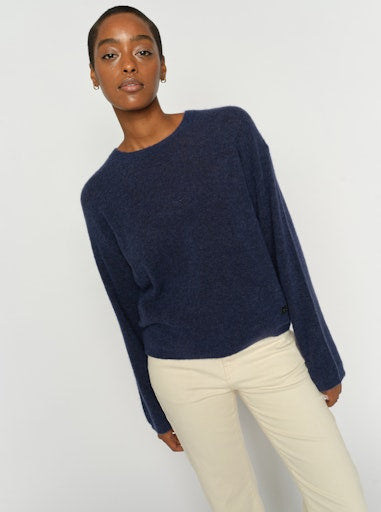 Mos Mosh Mape Crown Blue O-Neck Knit
