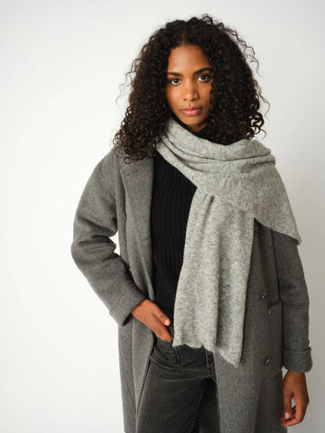 Mos Mosh Mape Knitted Grey Scarf