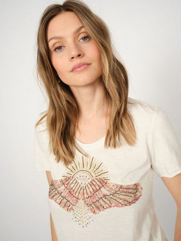 Mos Mosh Powder Pink Nadine OSS Deco Tee