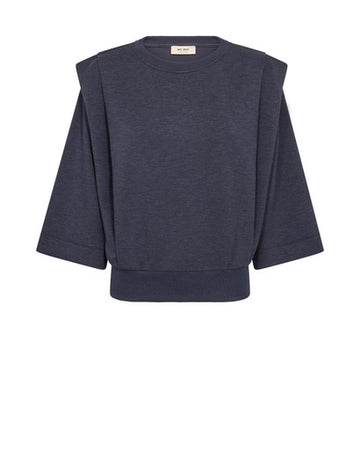 Mos Mosh Salute Navy Mae O-3/4 Sleeve Sweatshirt