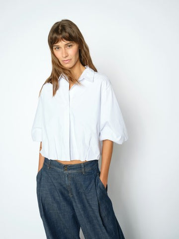 Mos Mosh Striped Bright White Maxime Nylah Shirt