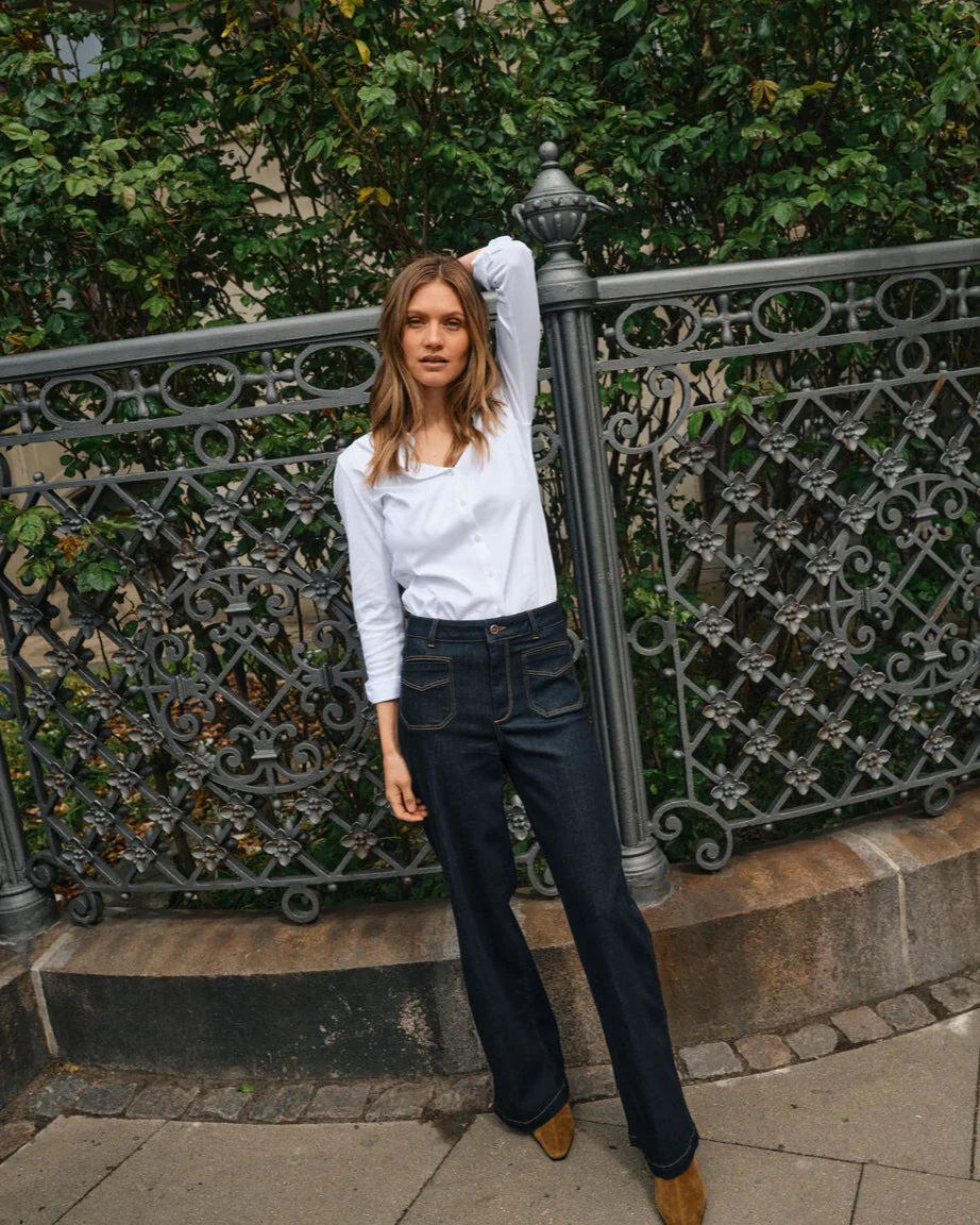 Mos Mosh Tina White Jersey Shirt