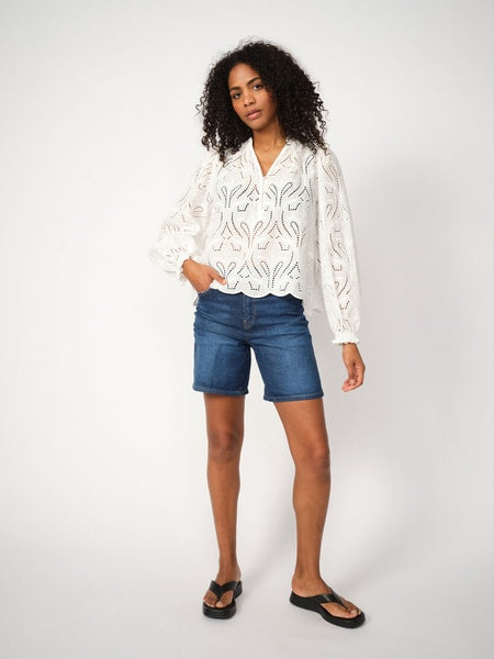 Mos Mosh White Tazzin Caza Blouse