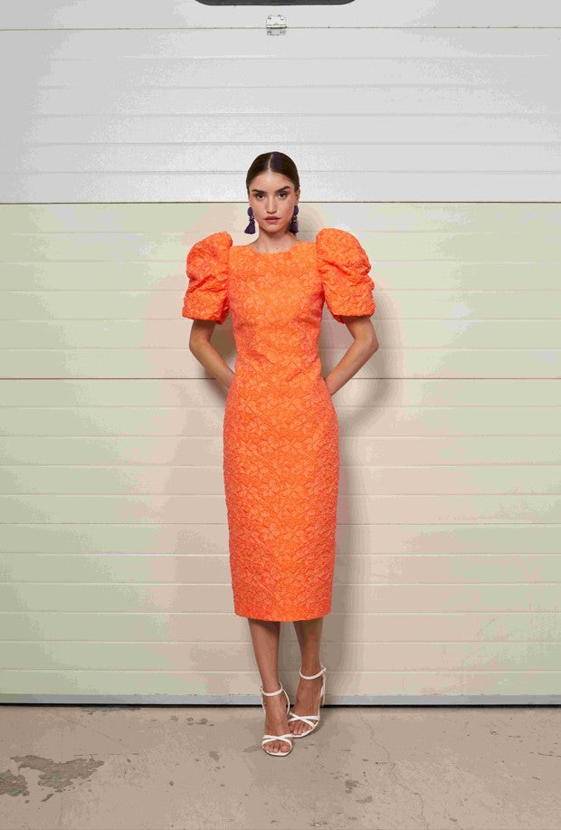 Moskada Orange Carmona Dress