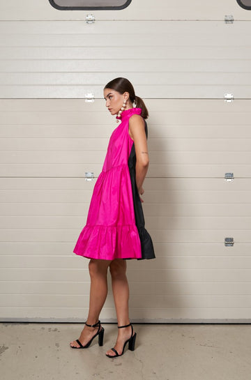 Moskada Pink/Black Frias Dress