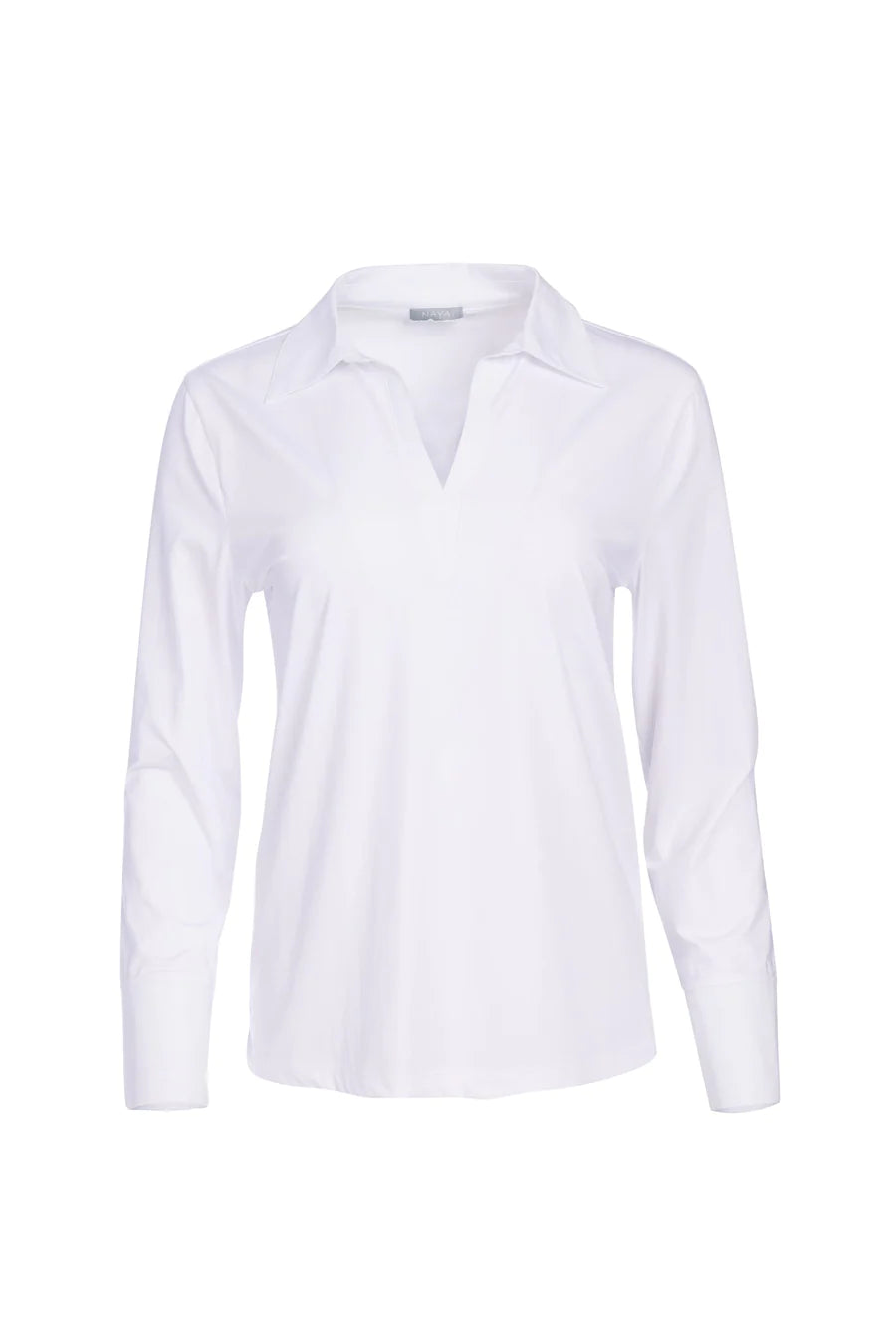 Naya White Cuff Collar Top
