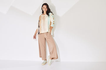 Naya Tie Dye Stripe Top/Star Detail