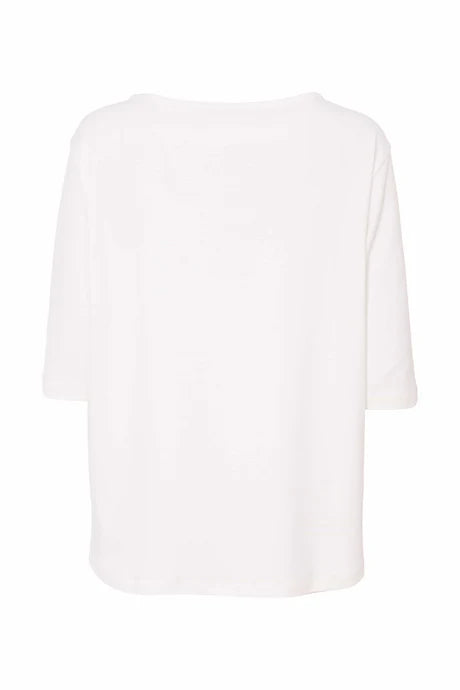 Naya Jersey Top With Pleated Colour Fudge Trim Hemline