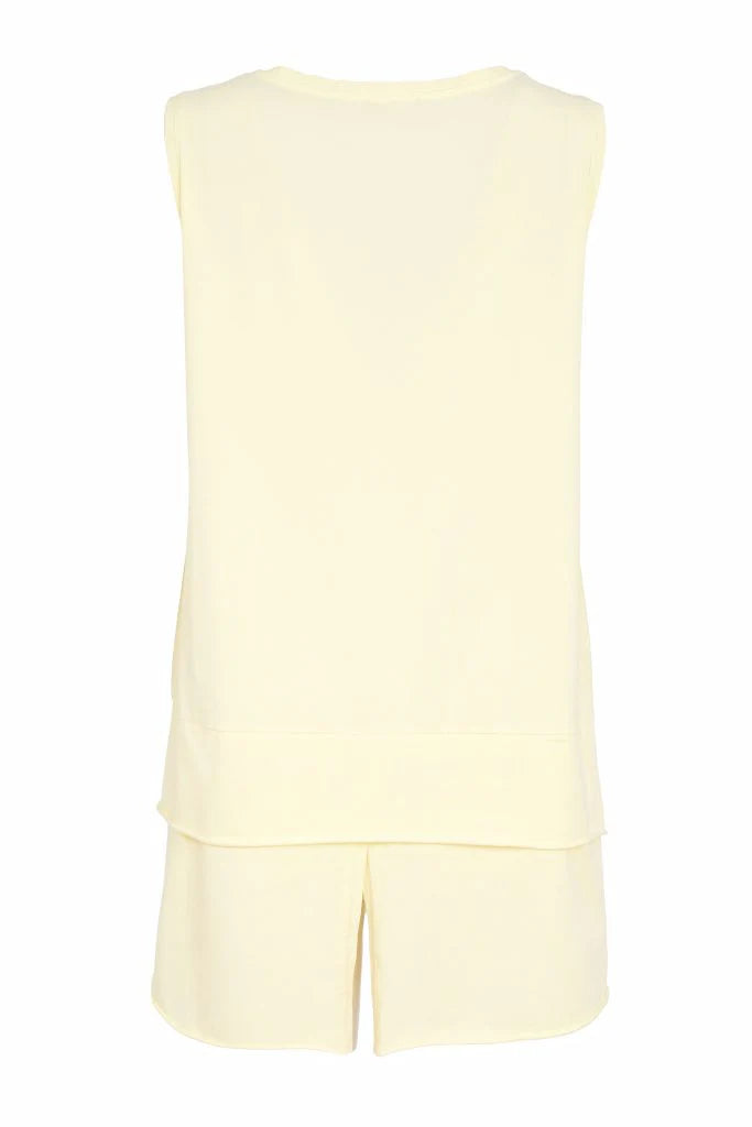 Naya Rawn Hem Vent Panel Top - Lemon